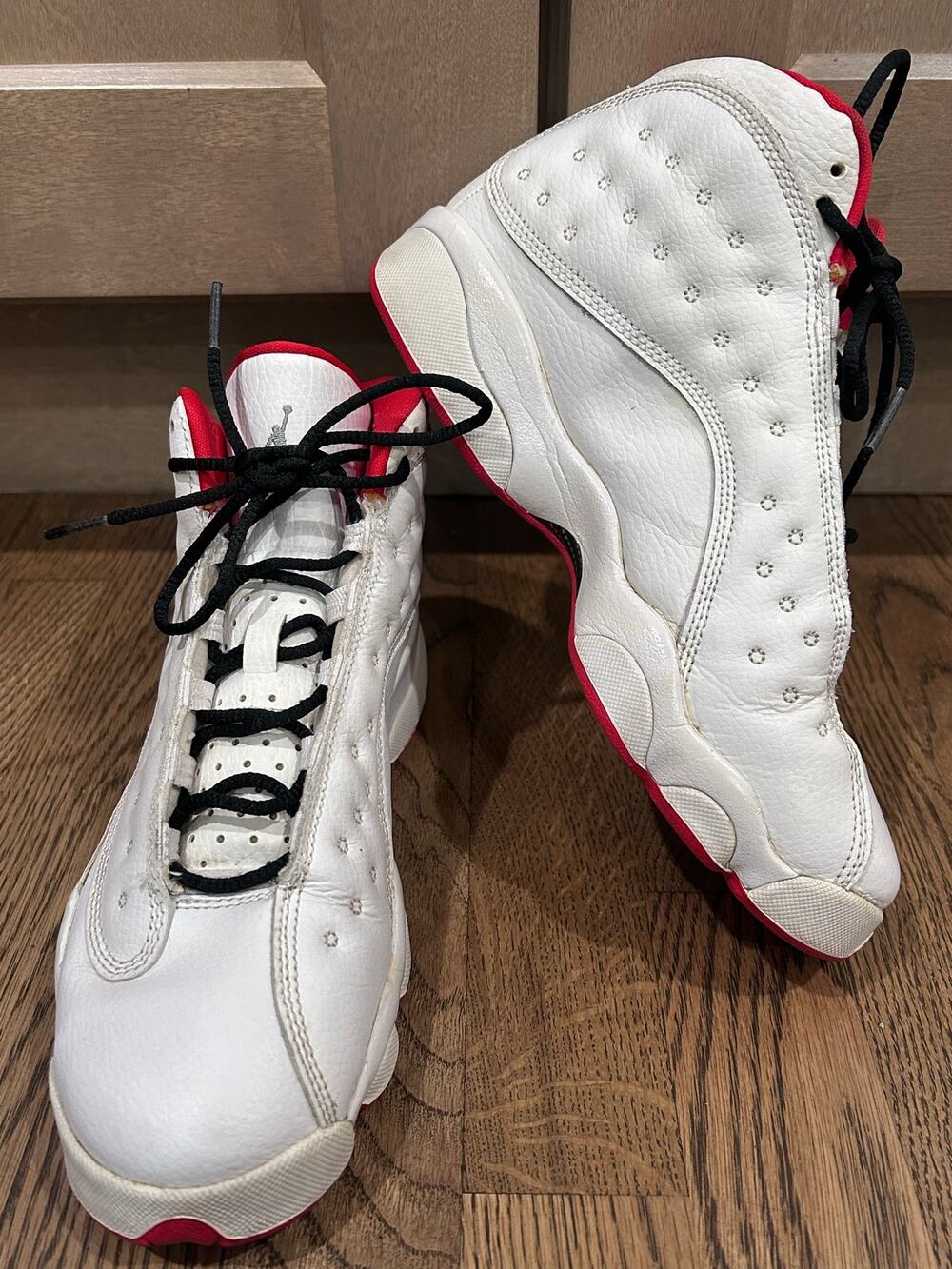 Air Jordan 13 Retro GS History of Flight White Red Black Sneakers Size 7Y 8.5W